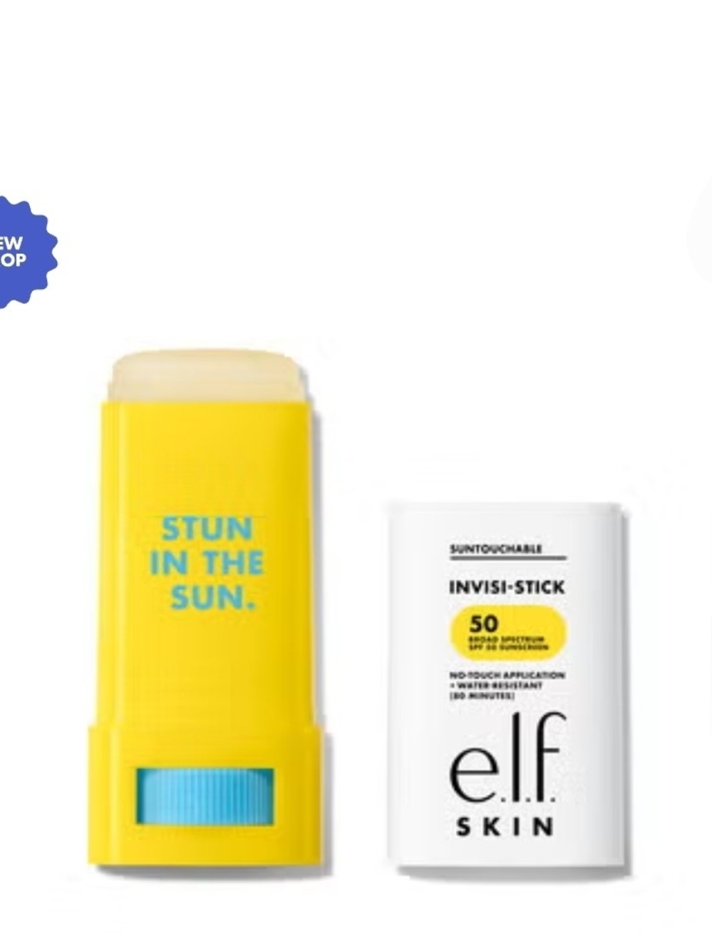 e.l.f. SKIN Suntouchable Invisi-Stick SPF 50 BNIB Water Resistant